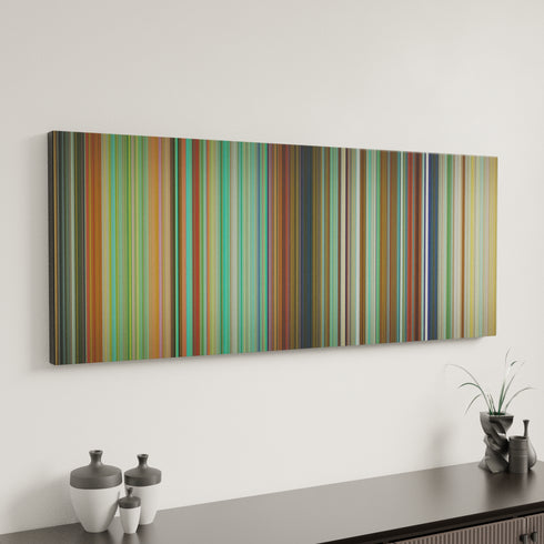 The Simpsons Movie canvas art in modern interior - movie color palette
