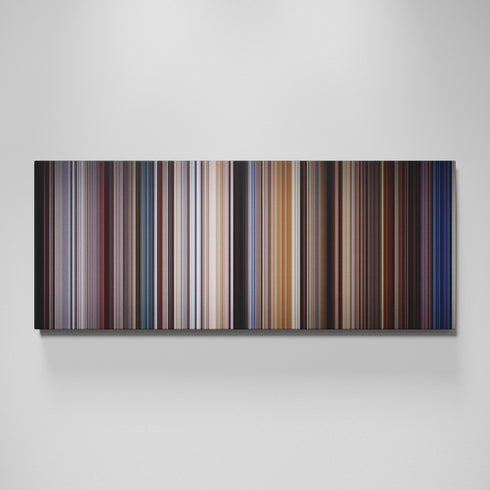 Highlander movie canvas wall art - color palette print