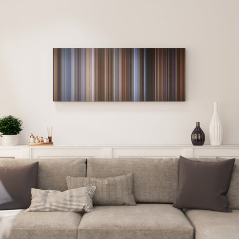 The Saint canvas print in living room - film wall decor