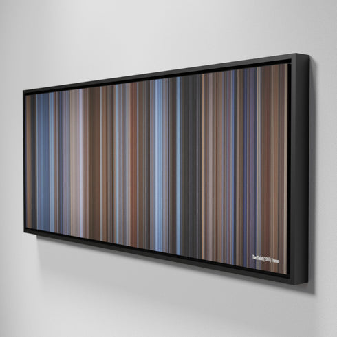 Side view of Framed Buff's of The Saint Frome on the wall