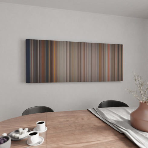 Speed canvas wall art in kitchen - movie decor