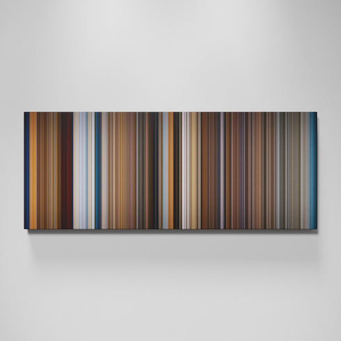 Splash movie canvas wall art - color palette print