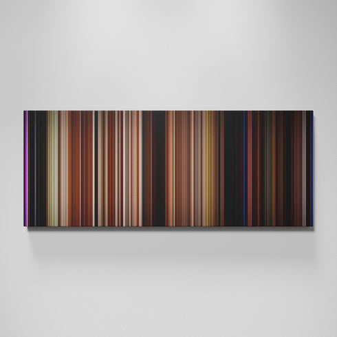 Mulholland Drive movie canvas wall art - color palette print