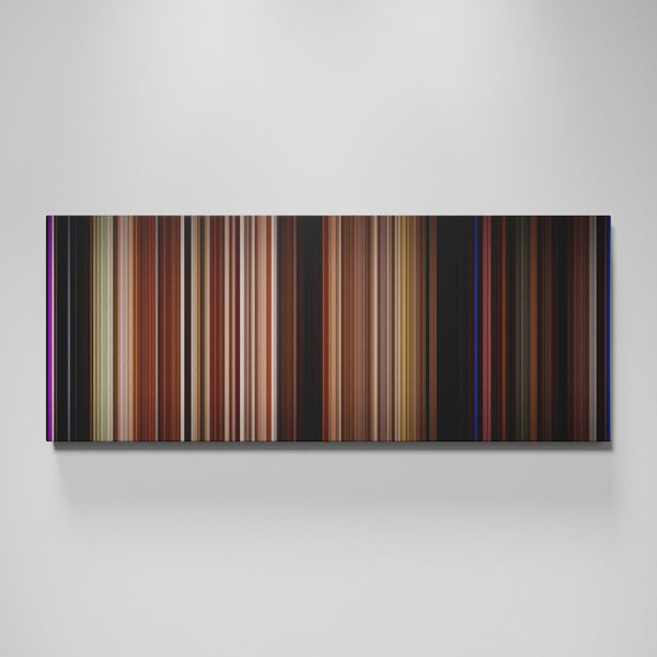 Mulholland Drive movie canvas wall art - color palette print