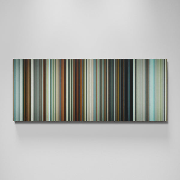Hot Fuzz movie canvas wall art - color palette print