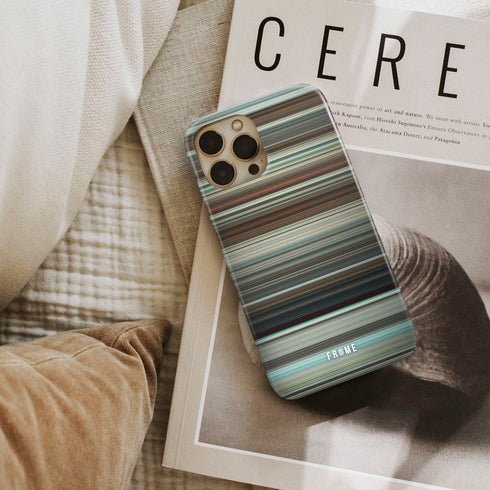 hot fuzz Frome phone case next to interior items