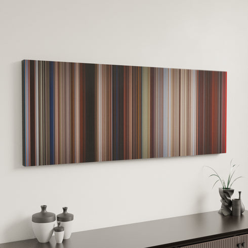 Indiana Jones and the Last Crusade canvas art in modern interior - movie color palette