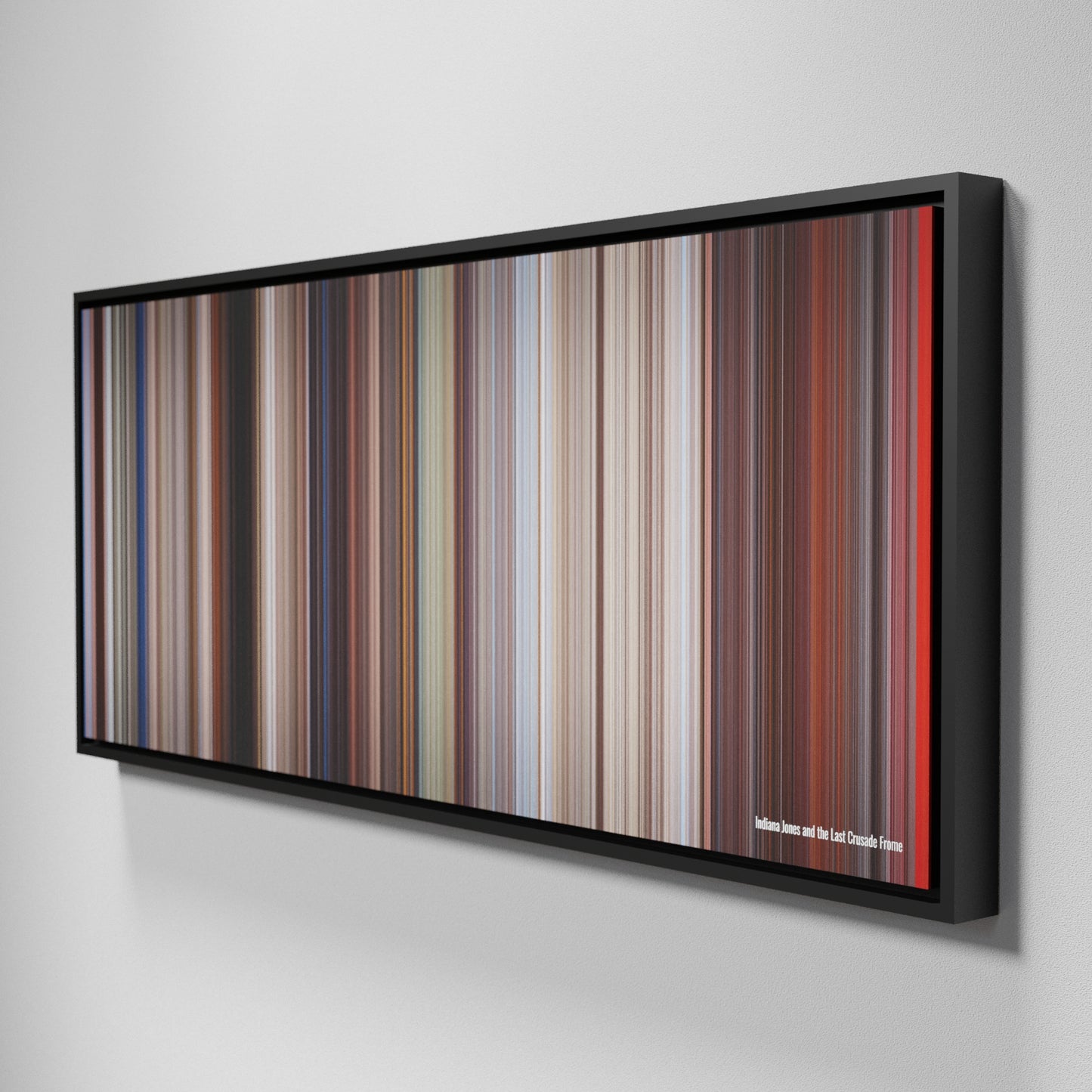 Side view of Framed Buff's of Indiana Jones and the Last Crusade Frome on the wall