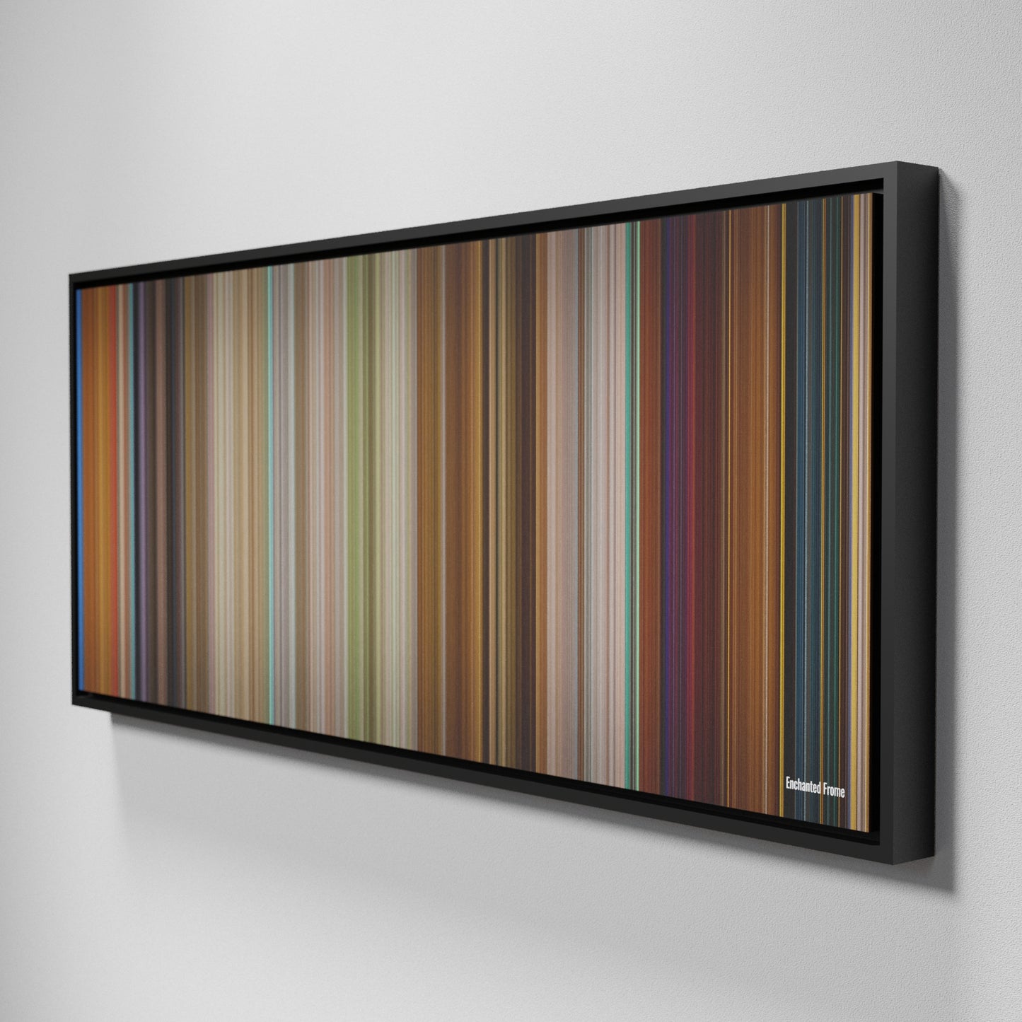 Side view of Framed Buff's of Enchanted Frome on the wall