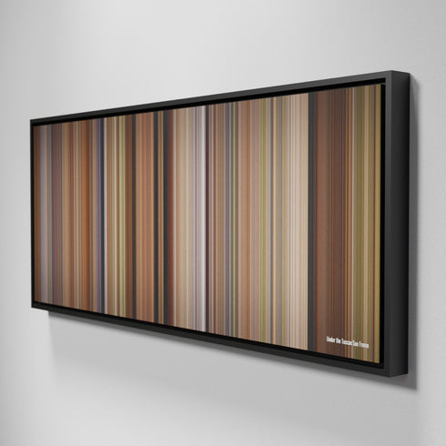 Side view of Framed Buff's of Under the Tuscan Sun Frome on the wall