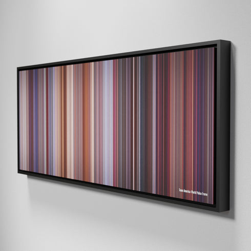 Side view of Framed Buff's of Team America: World Police Frome on the wall