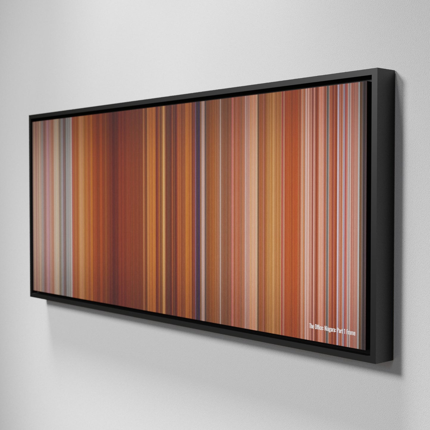 Side view of Framed Buff's of The Office: Niagara - Part 1 Frome on the wall