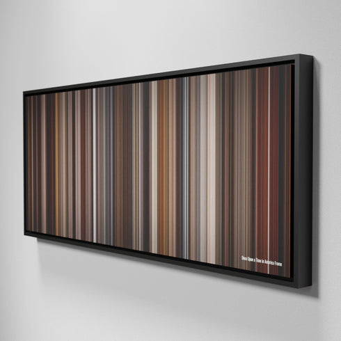 Side view of Framed Buff's of Once Upon a Time in America Frome on the wall