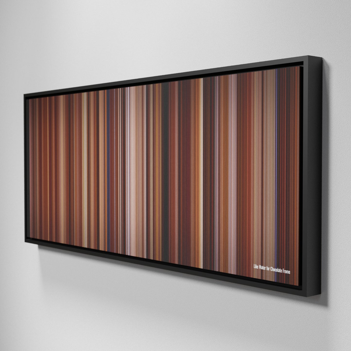 Side view of Framed Buff's of Like Water for Chocolate Frome on the wall