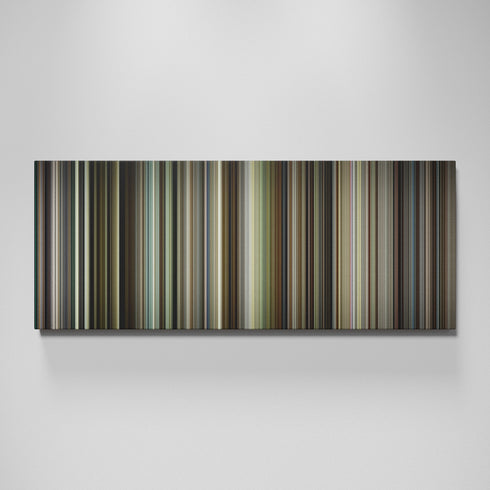 Beginners movie canvas wall art - color palette print