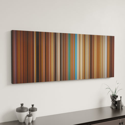 The Life Aquatic with Steve Zissou canvas art in modern interior - movie color palette