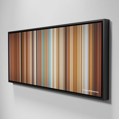 Side view of Framed Buff's of The Life Aquatic with Steve Zissou Frome on the wall