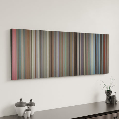 Patton canvas art in modern interior - movie color palette