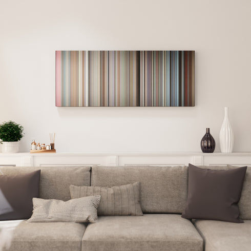 Patton canvas print in living room - film wall decor