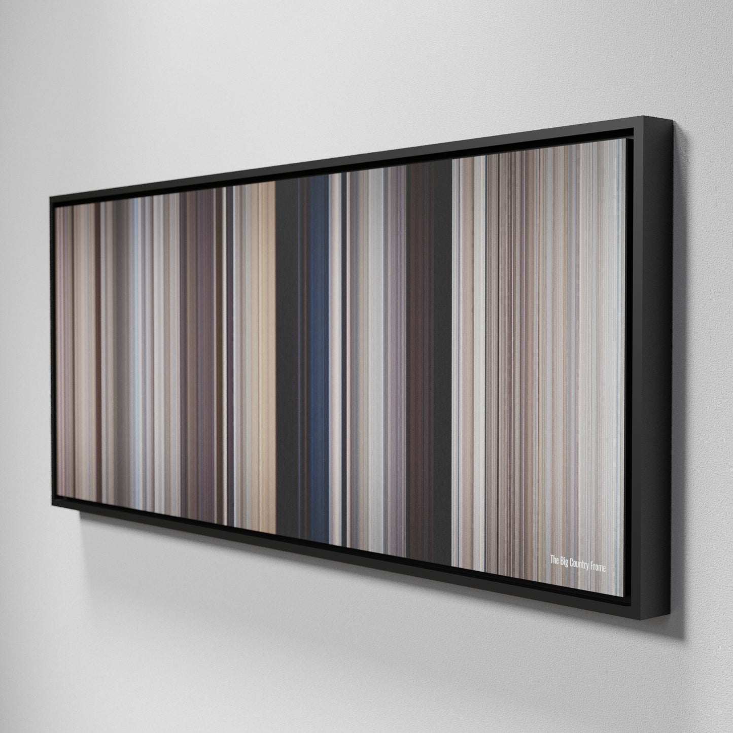 Side view of Framed Buff's of The Big Country Frome on the wall