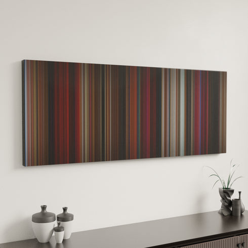 Saturday Night Fever canvas art in modern interior - movie color palette