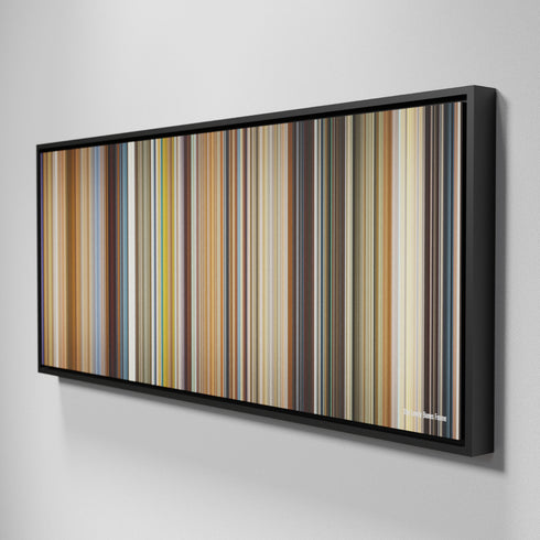 Side view of Framed Buff's of The Lovely Bones Frome on the wall