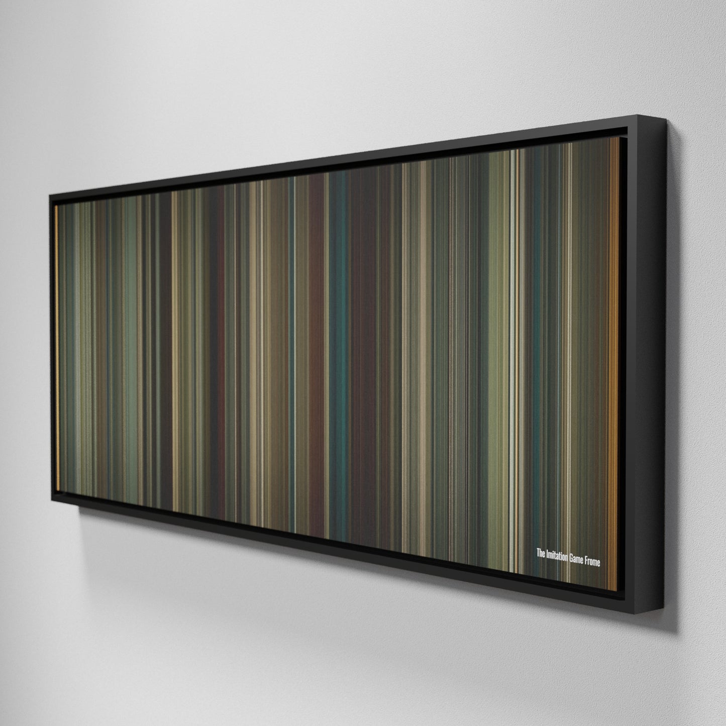 Side view of Framed Buff's of The Imitation Game Frome on the wall