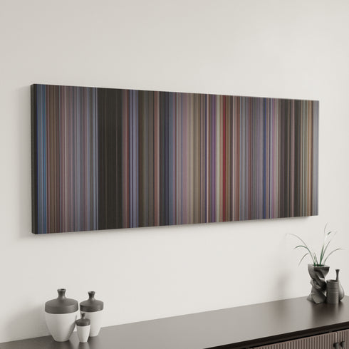 RoboCop canvas art in modern interior - movie color palette