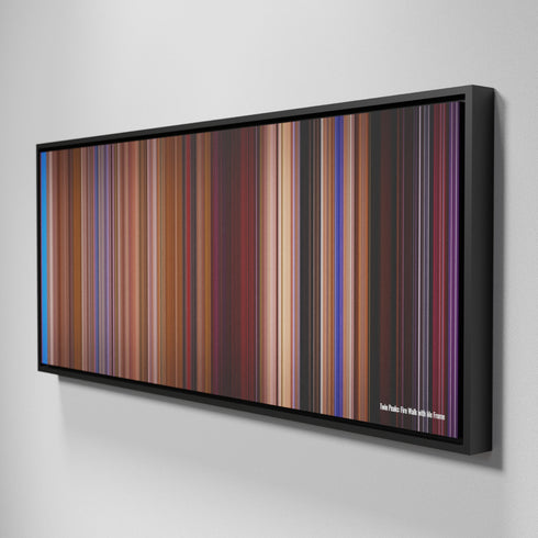 Side view of Framed Buff's of Twin Peaks: Fire Walk with Me Frome on the wall