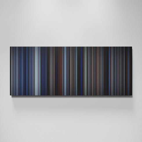 Behind the Red Door movie canvas wall art - color palette print