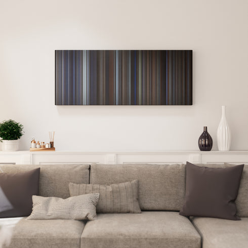 Behind the Red Door canvas print in living room - film wall decor