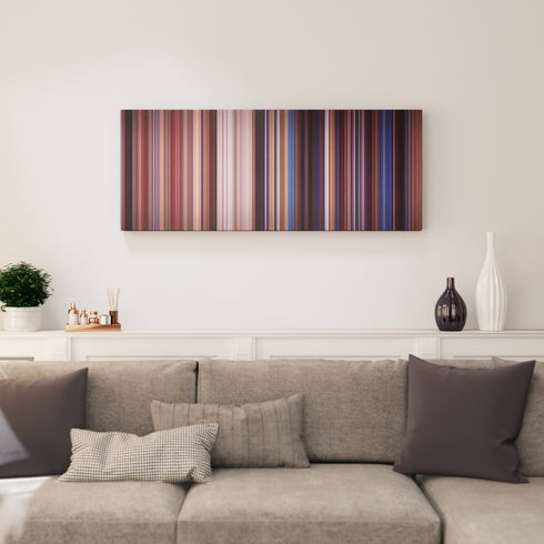 Living room interior with Mars Attacks! Frome on the wall