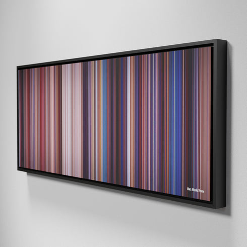 Side view of Framed Buff's of Mars Attacks! Frome on the wall