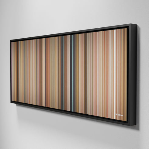 Side view of Framed Buff's of Hot Rod Frome on the wall