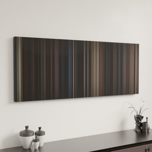 Minimal interior design with The Dark Knight Rises Frome on the wall