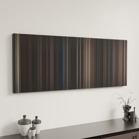 The Dark Knight Rises canvas art in modern interior - movie color palette