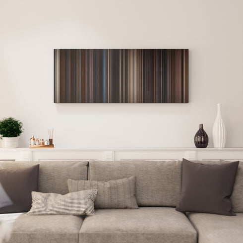 Living room interior with The Dark Knight Rises Frome on the wall