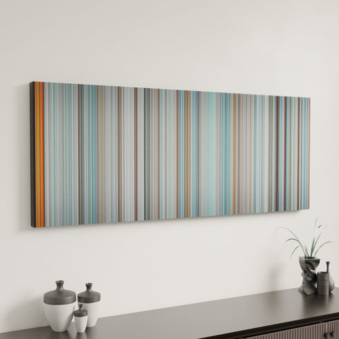 The Endless Summer canvas art in modern interior - movie color palette