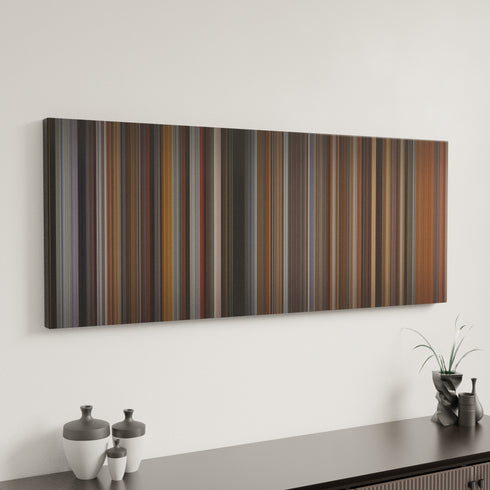 The Hurricane canvas art in modern interior - movie color palette