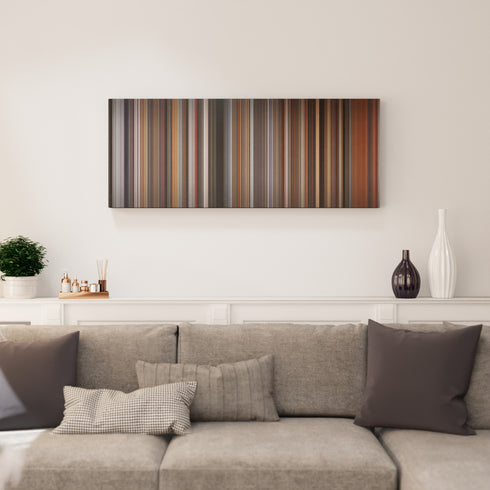 The Hurricane canvas print in living room - film wall decor