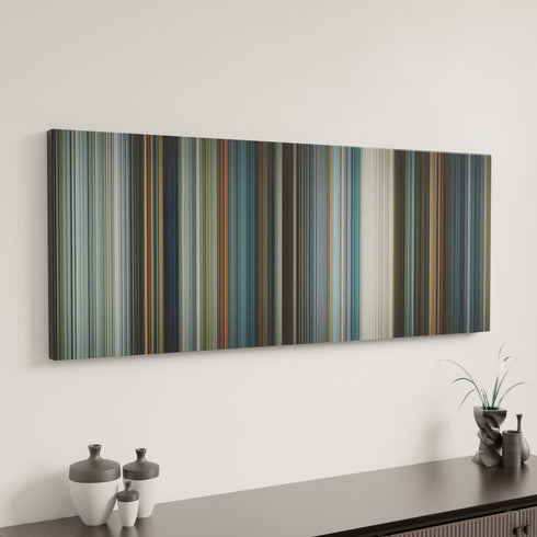 Minimal interior design with Oblivion Frome on the wall