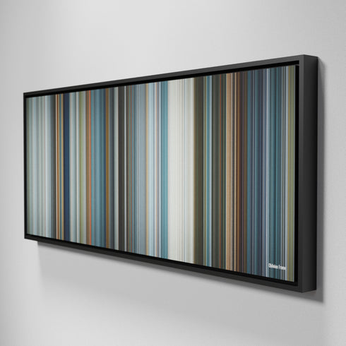 Side view of Framed Buff's of Oblivion Frome on the wall