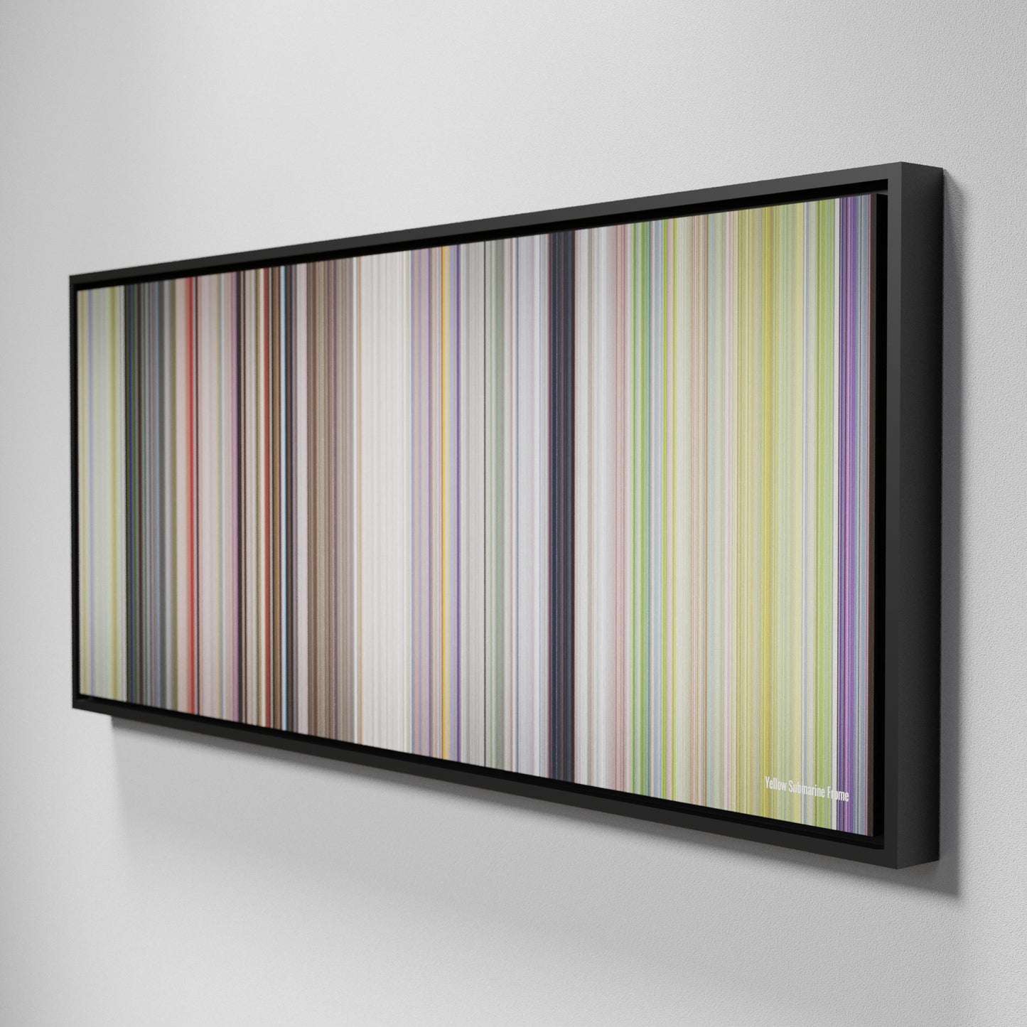 Side view of Framed Buff's of Yellow Submarine Frome on the wall