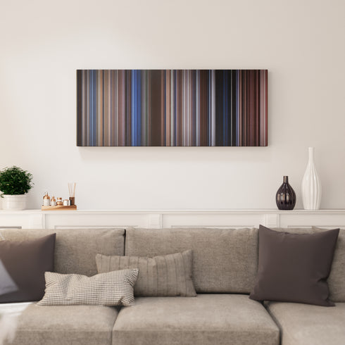 The Bodyguard canvas print in living room - film wall decor