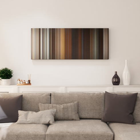 Living room interior with Anne with an E: Memory Has as Many Moods as the Temper Frome on the wall