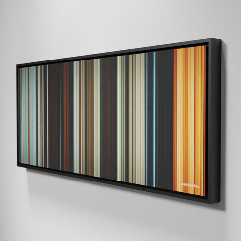 Side view of Framed Buff's of Macbeth Frome on the wall