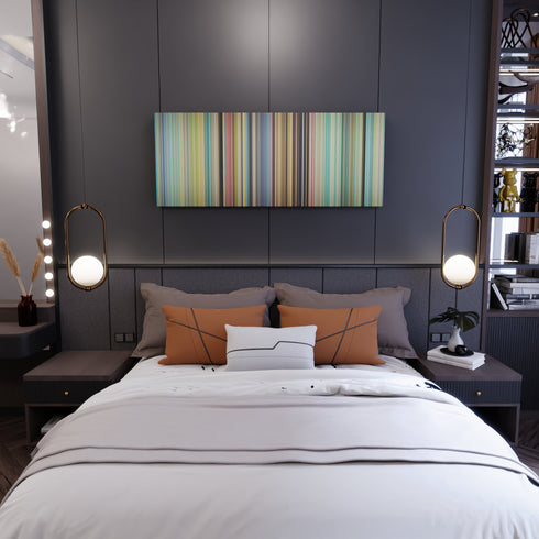 Bedroom interior with Ponyo Frome on the wall