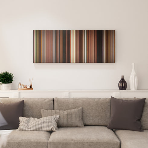 Once canvas print in living room - film wall decor