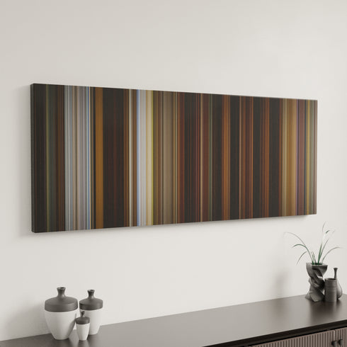 The O.C.: Pilot canvas art in modern interior - movie color palette