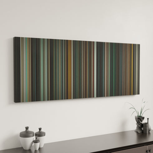 Batman v Superman: Dawn of Justice canvas art in modern interior - movie color palette